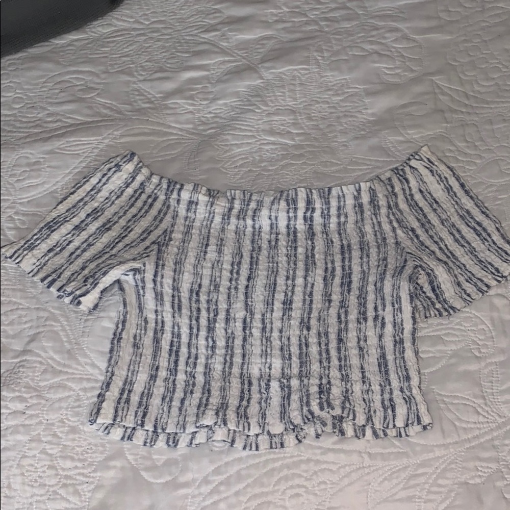 Off the shoulder crop top